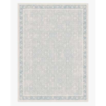 Celestine Soft Blue Flatwoven Rug - 305 x 425 cm - Rug + Pad System