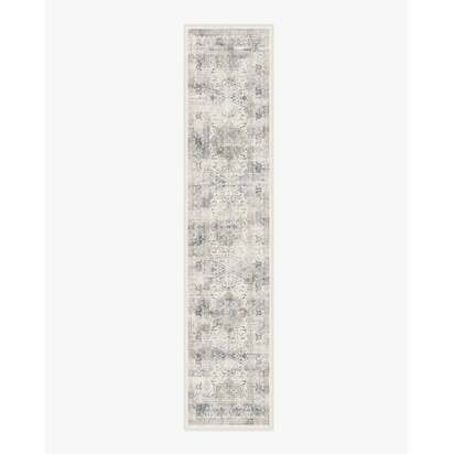 Sarrah Blue Quartz Flatwoven Rug - 75 x 365 cm - Rug + Pad System