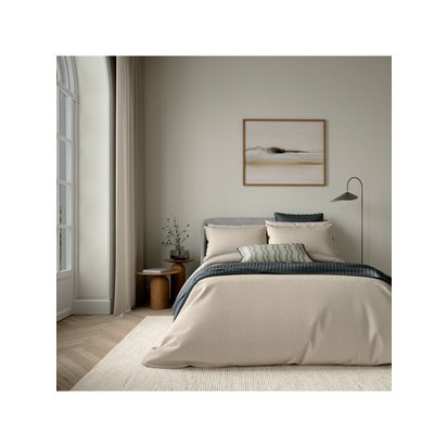Bedeck of Belfast Emmy Duvet Cover Set Mink | H200 x W200 x D1cm