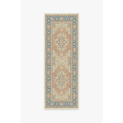 Kamran Sunset Orange Outdoor Rug - 245 x 305 cm - Rug + Pad System