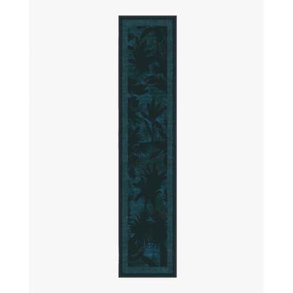 Twilight Forest Midnight Flatwoven Rug by Matthew Williamson - 75 x 365 cm - Rug + Pad System
