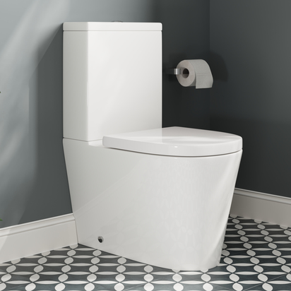 Harbour Clarity Back to Wall Rimless Comfort Height Toilet & Wrap Over Soft Close Seat