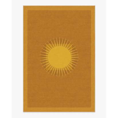 Helios Gold Flatwoven Rug by Matthew Williamson - 200 x 290 cm - Rug + Pad System