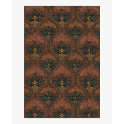 Pluma Rosewood Flatwoven Rug by Matthew Williamson - 200 x 290 cm - Rug + Pad System