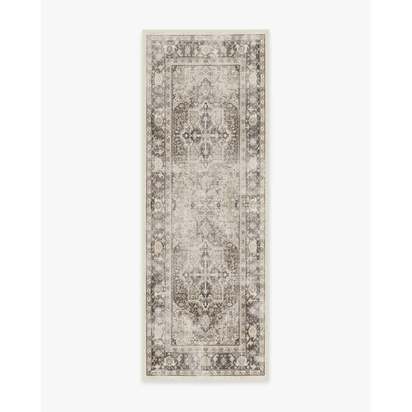 Kamran Hazel Flatwoven Rug - 75 x 215 cm - Rug + Cushioned Pad System