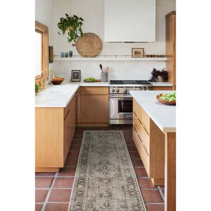 Kamran Hazel Flatwoven Rug - 75 x 215 cm - Rug + Cushioned Pad System