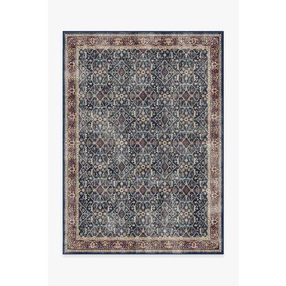Celestine Sapphire Flatwoven Rug - 150 x 215 cm - Rug + Cushioned Pad System