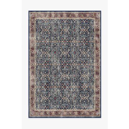 Celestine Sapphire Flatwoven Rug - 185 x 275 cm - Rug + Cushioned Pad System