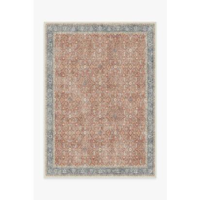Celestine Coral Flatwoven Rug - 150 x 215 cm - Rug + Cushioned Pad System