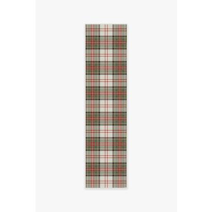 Dress Stewart Tartan Flatwoven Rug - 75 x 305 cm - Rug + Cushioned Pad System