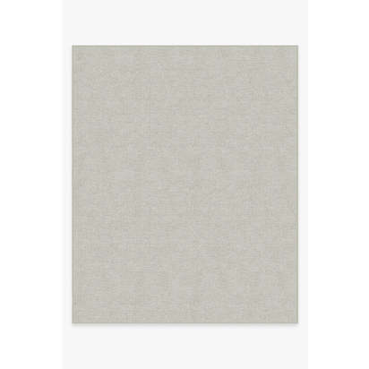 Heathered Solid Dove Grey Flatwoven Rug - 245 x 305 cm - Rug + Cushioned Pad System