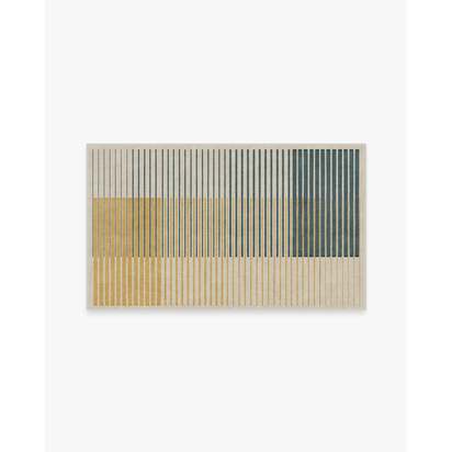 Gradasi Teal Quartz Flatwoven Rug - 90 x 150 cm - Rug + Cushioned Pad System
