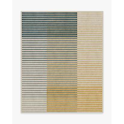 Gradasi Teal Quartz Flatwoven Rug - 245 x 305 cm - Rug + Cushioned Pad System