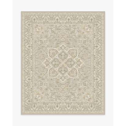 Hendesi Heriz Cream Flatwoven Rug - 245 x 305 cm - Rug + Cushioned Pad System