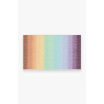 Spectrum Rainbow Flatwoven Rug - 90 x 150 cm - Rug + Cushioned Pad System