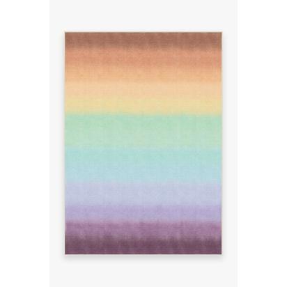 Spectrum Rainbow Flatwoven Rug - 150 x 215 cm - Rug + Cushioned Pad System