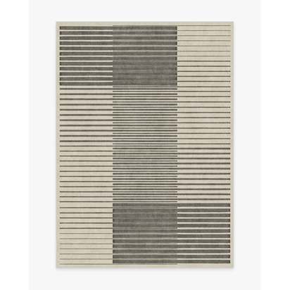 Gradasi Grey Flatwoven Rug - 150 x 215 cm - Rug + Cushioned Pad System