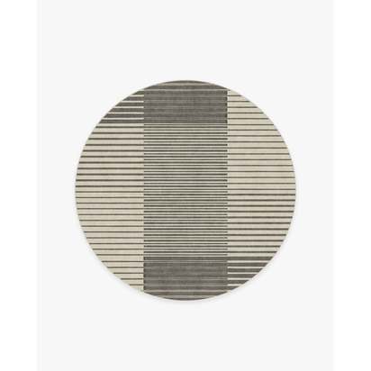 Gradasi Grey Flatwoven Rug - 185 Round cm - Rug + Cushioned Pad System