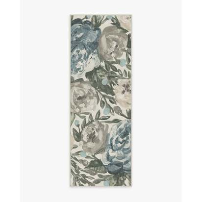 Camellia Jade Flatwoven Rug - 75 x 215 cm - Rug + Cushioned Pad System