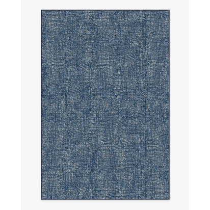 Crosshatch Sapphire Flatwoven Rug - 185 x 275 cm - Rug + Cushioned Pad System