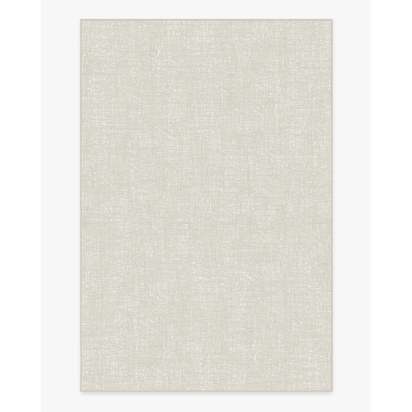 Crosshatch Beige Ivory Flatwoven Rug - 185 x 275 cm - Rug + Cushioned Pad System