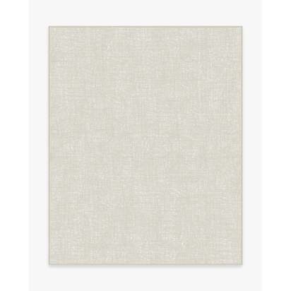 Crosshatch Beige Ivory Flatwoven Rug - 245 x 305 cm - Rug + Cushioned Pad System