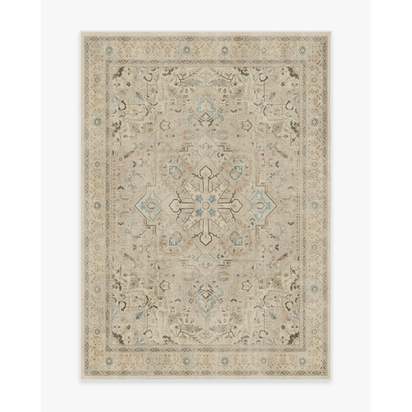 Kamran Ivory Opal Flatwoven Rug - 150 x 215 cm - Rug + Cushioned Pad System