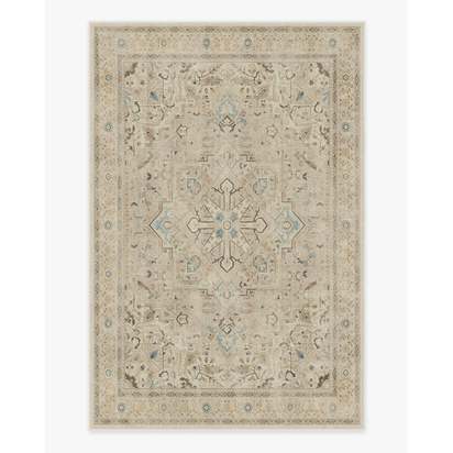 Kamran Ivory Opal Flatwoven Rug - 185 x 275 cm - Rug + Cushioned Pad System