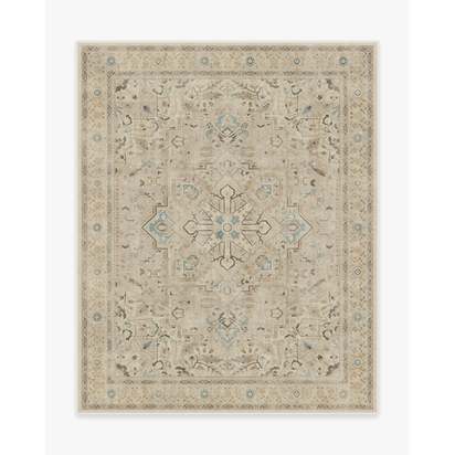 Kamran Ivory Opal Flatwoven Rug - 245 x 305 cm - Rug + Cushioned Pad System
