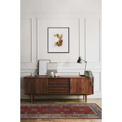 Verena Amber Red Flatwoven Rug - 90 x 150 cm - Rug + Cushioned Pad System