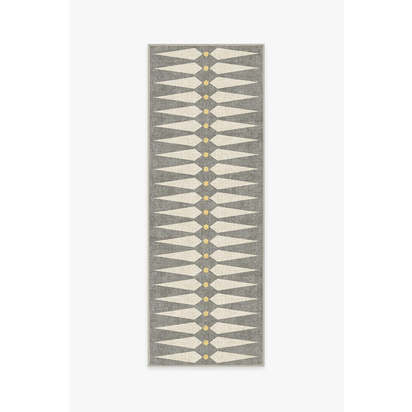 Carnaby Shadow Del Sol Flatwoven Rug by Jonathan Adler - 75 x 215 cm - Rug + Cushioned Pad System