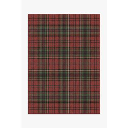 Dress Stewart Tartan Red Flatwoven Rug - 150 x 215 cm - Rug + Cushioned Pad System