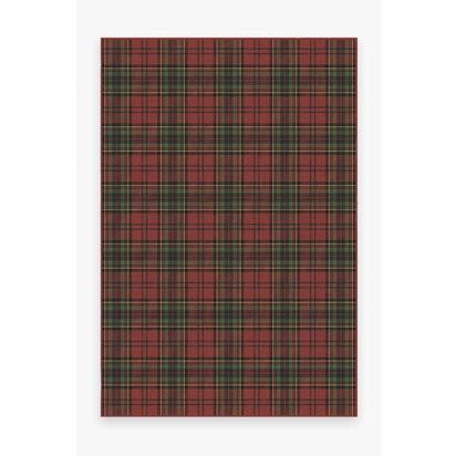 Dress Stewart Tartan Red Flatwoven Rug - 185 x 275 cm - Rug + Cushioned Pad System