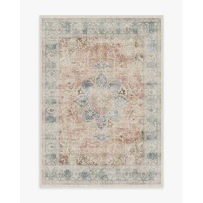 Sarrah Coral Flatwoven Rug - 150 x 215 cm - Rug + Cushioned Pad System