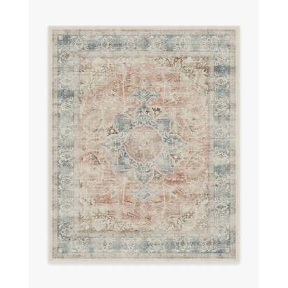Sarrah Coral Flatwoven Rug - 245 x 305 cm - Rug + Cushioned Pad System