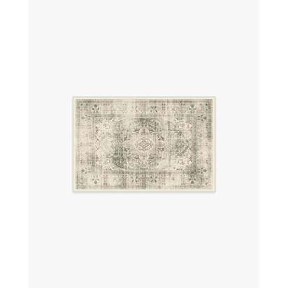 Sarrah Sage Flatwoven Rug - 60 x 90 cm - Rug + Cushioned Pad System
