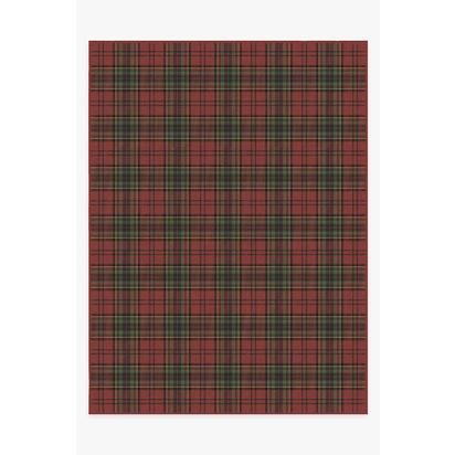 Dress Stewart Tartan Red Flatwoven Rug - 275 x 365 cm - Rug + Cushioned Pad System
