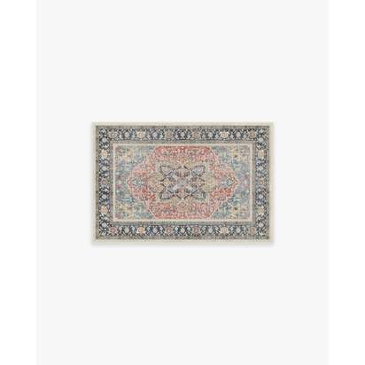 Kamran Cayenne Red Flatwoven Rug - 60 x 90 cm - Rug + Cushioned Pad System