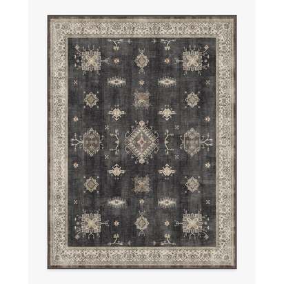 Verena Dark Wood Flatwoven Rug - 275 x 365 cm - Rug + Cushioned Pad System