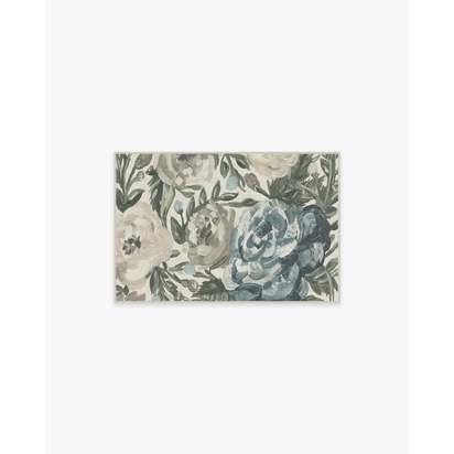 Camellia Jade Flatwoven Rug - 60 x 90 cm - Rug + Cushioned Pad System