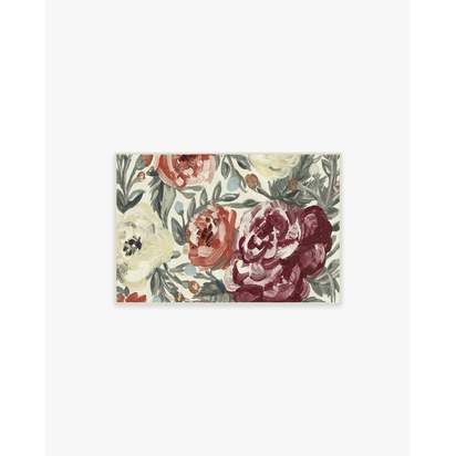 Camellia Currant Flatwoven Rug - 60 x 90 cm - Rug + Cushioned Pad System