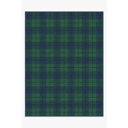 Buffalo Plaid Blackwatch Flatwoven Rug - 275 x 365 cm - Rug + Cushioned Pad System