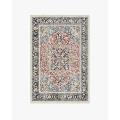 Kamran Cayenne Red Flatwoven Rug - 120 x 185 cm - Rug + Cushioned Pad System