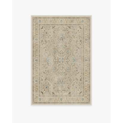 Kamran Ivory Opal Flatwoven Rug - 120 x 185 cm - Rug + Cushioned Pad System