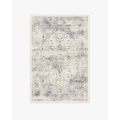 Sarrah Blue Quartz Flatwoven Rug - 120 x 185 cm - Rug + Cushioned Pad System