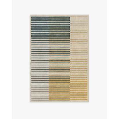Gradasi Teal Quartz Flatwoven Rug - 120 x 185 cm - Rug + Cushioned Pad System