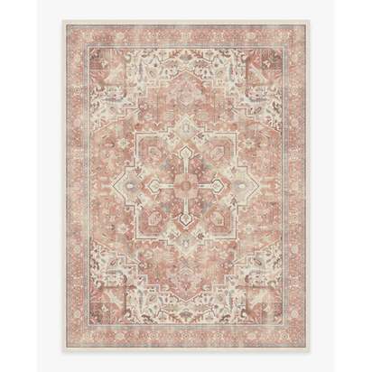 Kamran Rose Flatwoven Rug - 275 x 365 cm - Rug + Cushioned Pad System