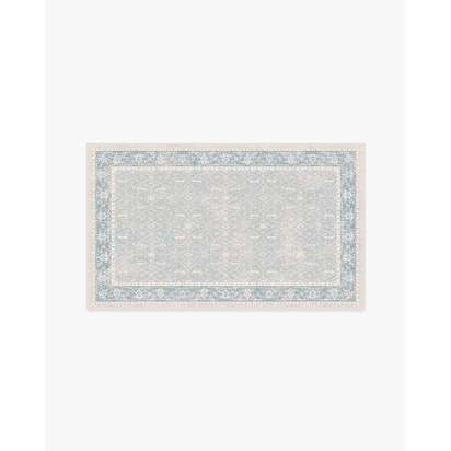 Celestine Soft Blue Flatwoven Rug - 90 x 150 cm - Rug + Cushioned Pad System