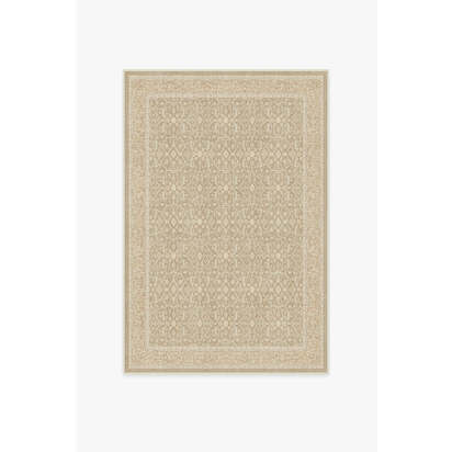 Celestine Ecru Flatwoven Rug - 120 x 185 cm - Rug + Cushioned Pad System