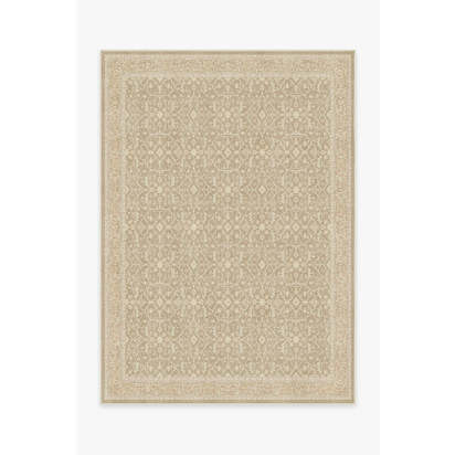 Celestine Ecru Flatwoven Rug - 150 x 215 cm - Rug + Cushioned Pad System